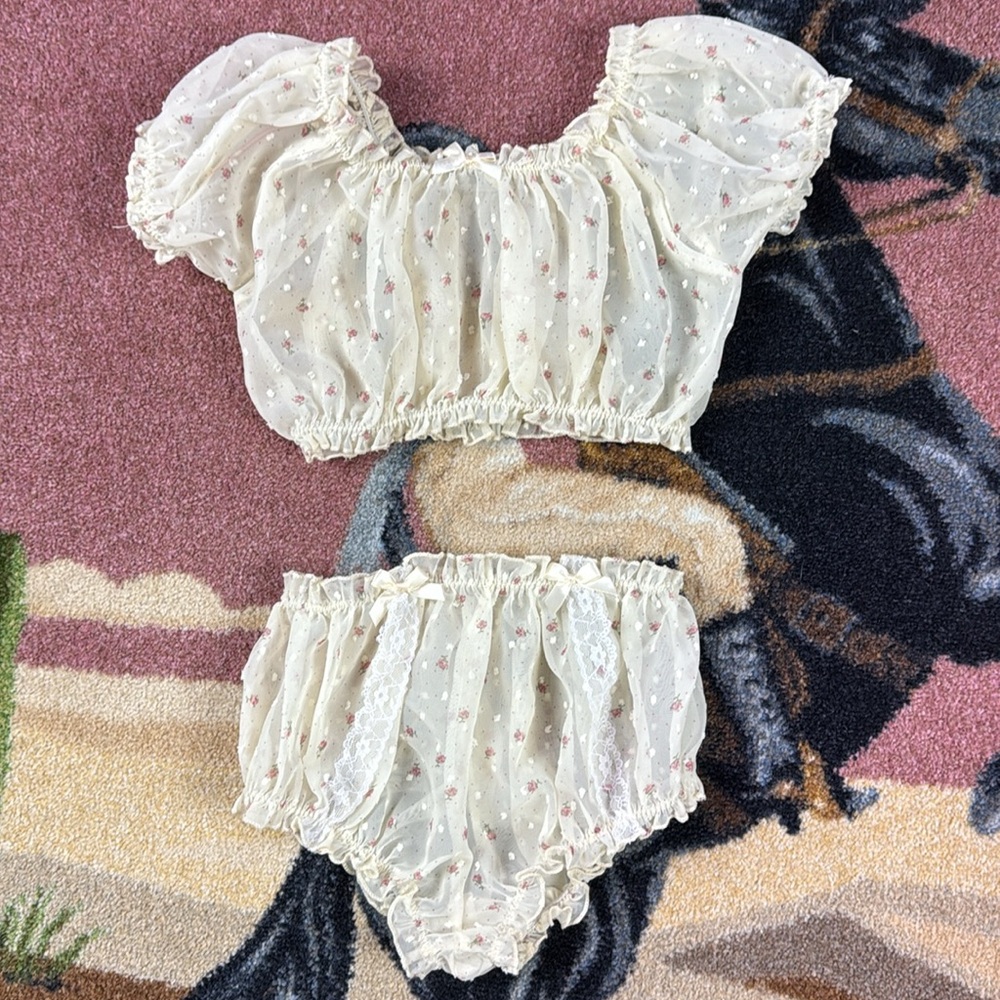 2 PIECE LINGERIE SET SHEER
